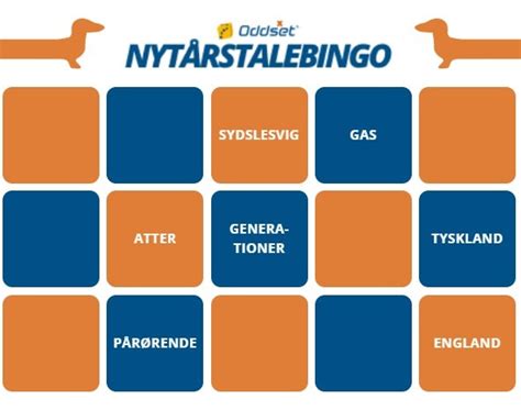odds på nytårstale|Nytårstalebingo 2024 .